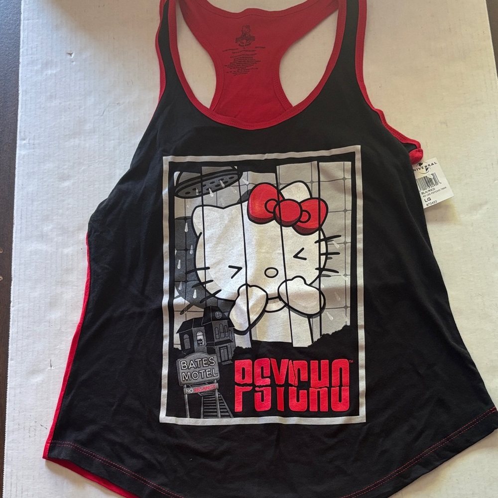 Universal Studios Hello Kitty Black Tank Top